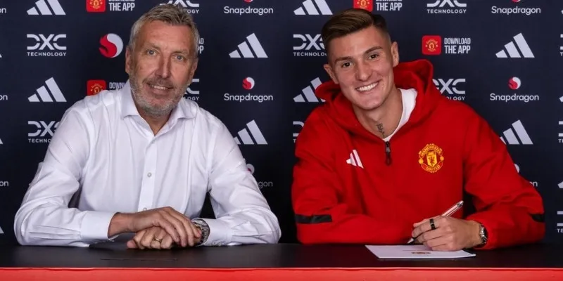 Benjamin Sesko trong màu áo Manchester United
